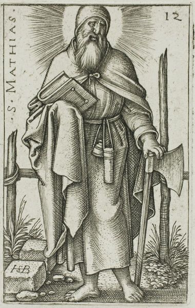 Apostel Matthias – Darstellung mit Attribut Beil